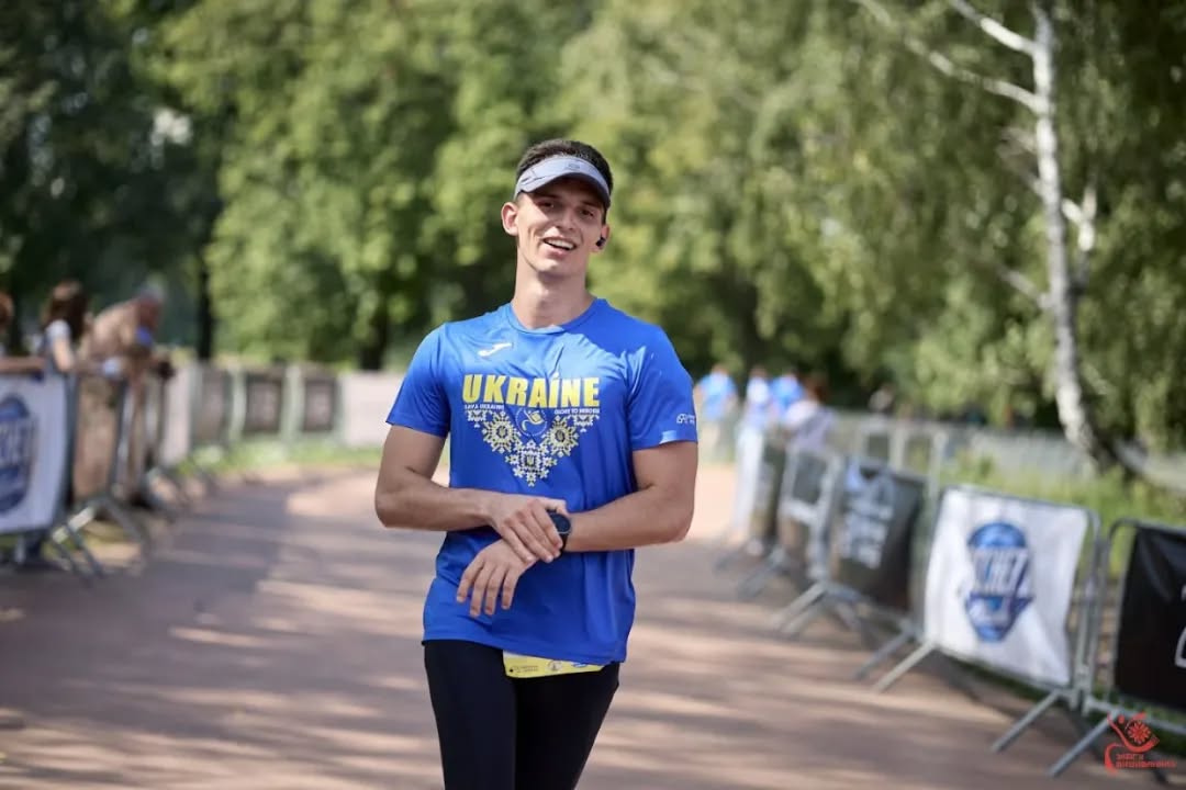 Микита Качалаба на спортивному старті